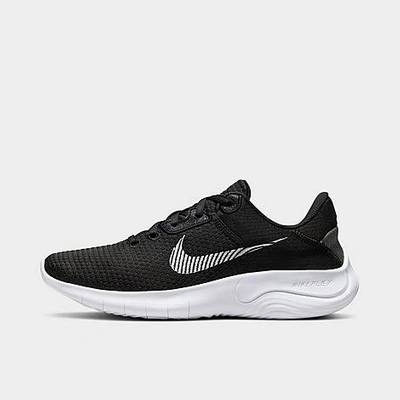 Shop Nike Women's Flex Experience Run 11 Next Nature Running Shoes In Black/white/dark Smoke Grey