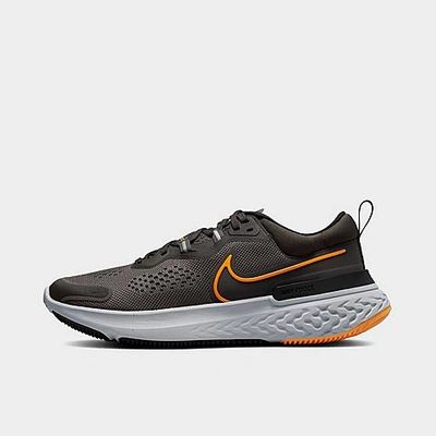 Shop Nike Men's React Miler 2 Running Shoes In Medium Ash/kumquat/black/wolf Grey