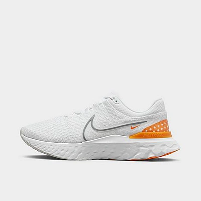 Shop Nike Men's React Infinity 3 Running Shoes In White/kumquat/photon Dust/particle Grey