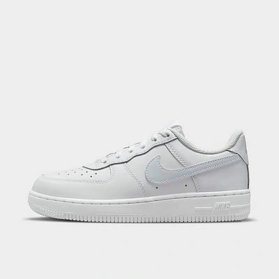 Shop Nike Little Kids' Air Force 1 Casual Shoes In White/aura