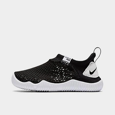 Shop Nike Girls' Toddler Aqua Sock 360 Slip-on Casual Shoes In Black/black/white