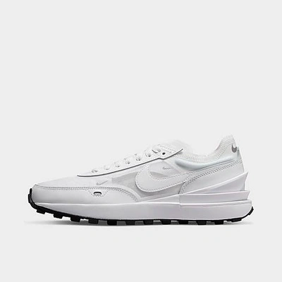 Shop Nike Women's Waffle One Casual Shoes In White/white/black