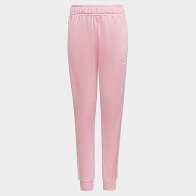 Shop Adidas Originals Adidas Kids' Originals Adicolor Sst Jogger Track Pants In True Pink/white