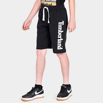 Timberland Kids' Boys' Knit Fleece Logo Shorts In Black | ModeSens