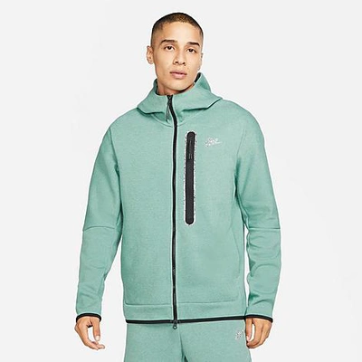 Shop Nike Men's Sportswear Tech Fleece Full-zip Hoodie In Bicoastal/heather