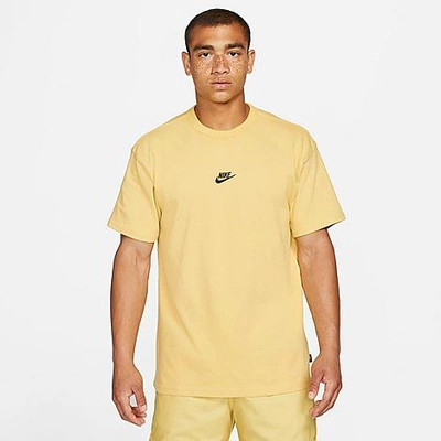 Shop Nike Men's Sportswear Premium Essential T-shirt In Saturn Gold/black