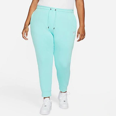 Shop Nike Women's Sportswear Essential Jogger Pants (plus Size) In Copa/white