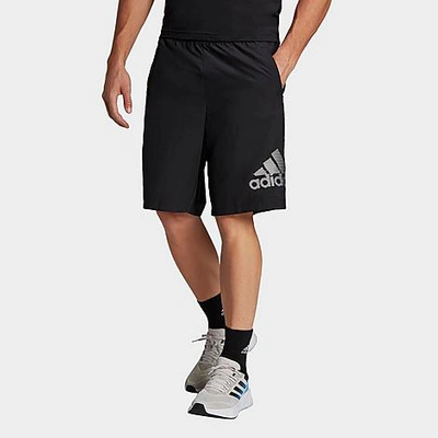 Shop Adidas Originals Adidas Men's Aeroready Designed To Move Logo Shorts In Black