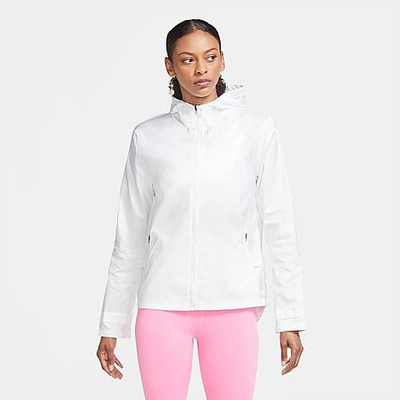 Nike Women s Essential Full zip Running Jacket In White reflective