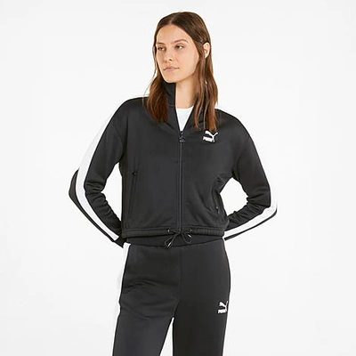 Puma Women's T7 Cropped Track Jacket In Black | ModeSens