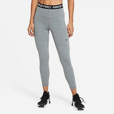 Shop Nike Women's Pro 365 High-waisted Cropped Leggings In Black/heather/white