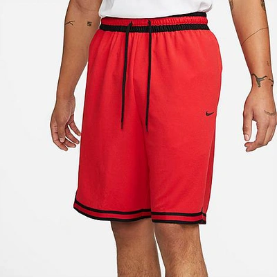Shop Nike Men's Dri-fit Dna Basketball Shorts In University Red/black