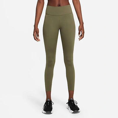 Shop Nike Women's One Luxe Cropped Tights In Green