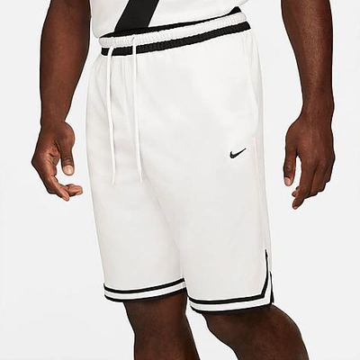 Shop Nike Men's Dri-fit Dna Basketball Shorts In White/black
