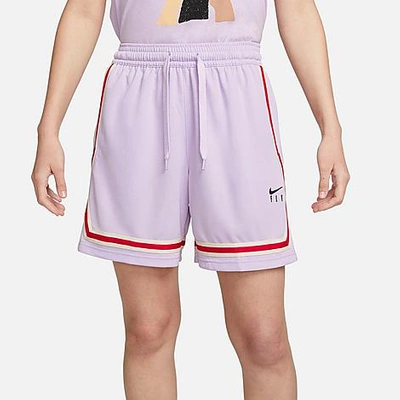 Shop Nike Women's Fly Crossover Basketball Shorts In Doll/black