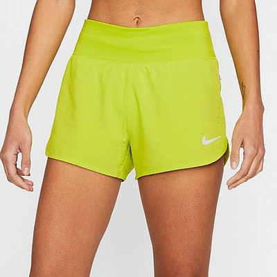Shop Nike Women's Eclipse Running Shorts In Atomic Green