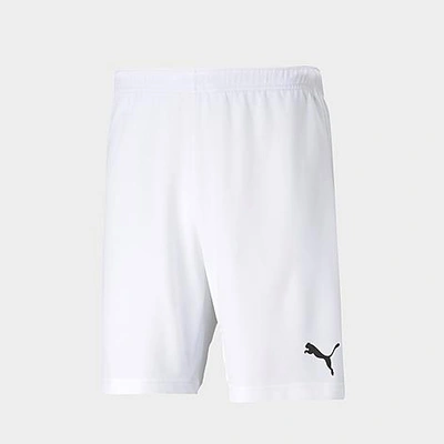 Shop Puma Men's Teamrise Soccer Shorts In  White/ Black