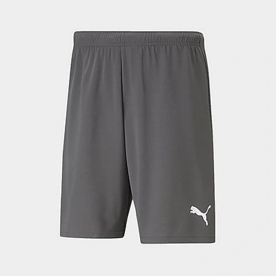 Shop Puma Men's Teamrise Soccer Shorts In Smoked Pearl/ White