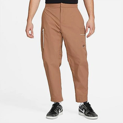 Shop Nike Men's Sportswear Style Essentials Utility Pants In Archaeo Brown/sail/ice Silver/archaeo Brown