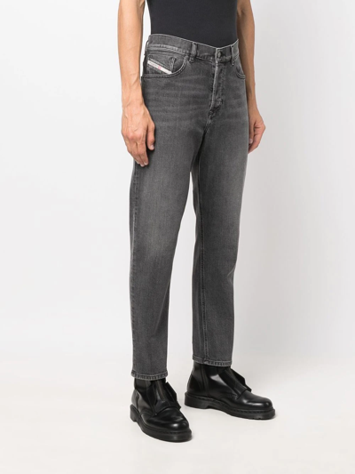 Diesel 2005 D-fining Tapered Jeans In Grey