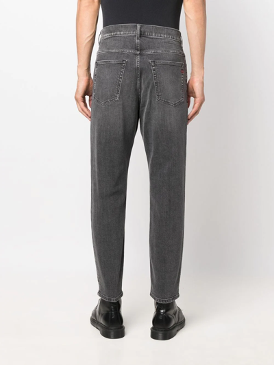 Shop Diesel 2005 D-fining 09c47 Tapered Jeans In Grey