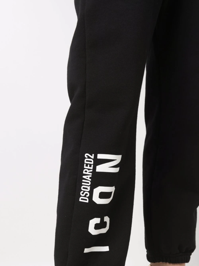 Shop Dsquared2 Logo-print Track Pants In Black