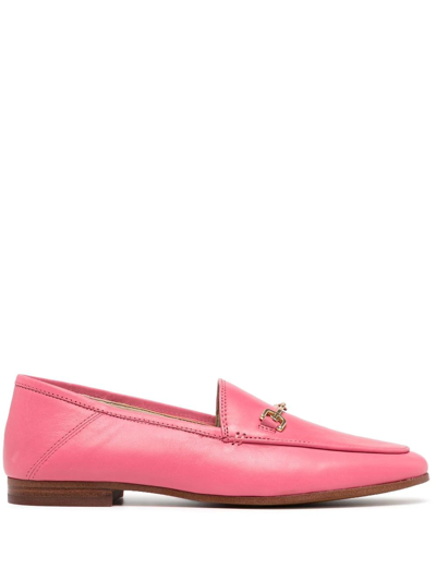Shop Sam Edelman Loraine Horsebit Leather Loafers In Pink