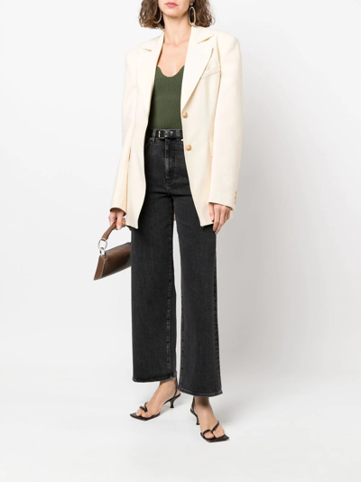 Totême High-waist Flared Jeans In Grey