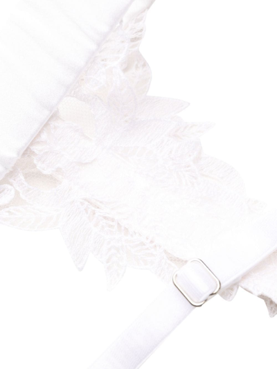 Shop Fleur Of England Aria Suspender Belt In White