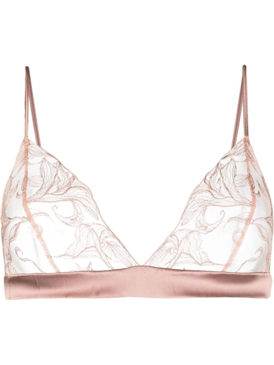 Shop Fleur Of England Lilian Boudoir Bra In Pink