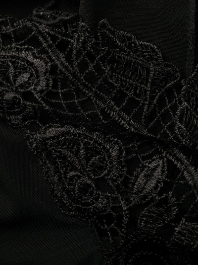 Belle Et Bon Bon Bisoux Venetian Lace Robe In Black