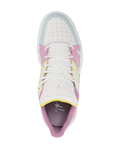 Giuseppe Zanotti Talon Colour-block Sneakers In Multicolour