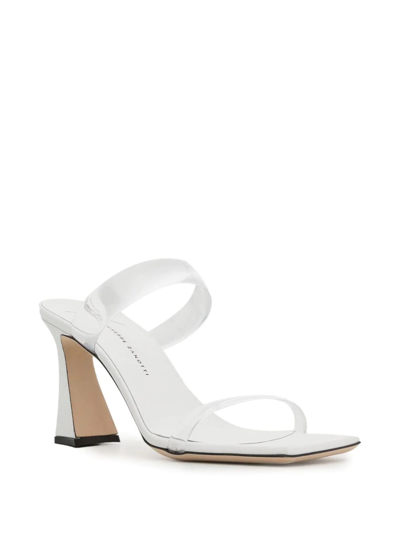 Shop Giuseppe Zanotti Flaminia Double-strap Sandals In White