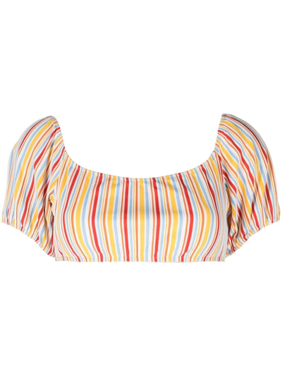 Lemlem Mokati Stripe-print Bra In Multicolour