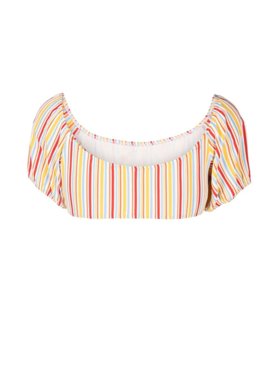 Lemlem Mokati Stripe-print Bra In Multicolour