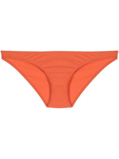 Totême Mini Recycled Polyamide Blend Bikini Bottoms In Orange