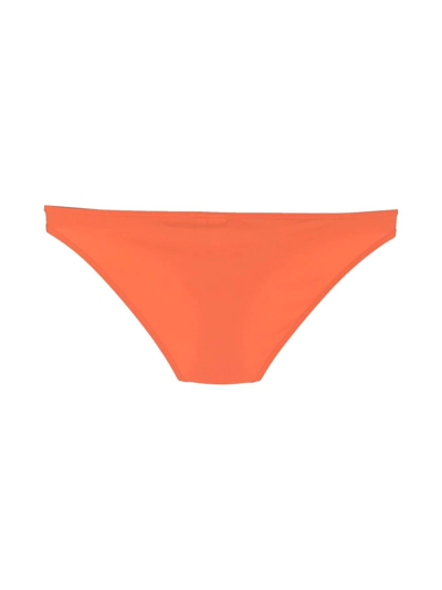 Totême Mini Recycled Polyamide Blend Bikini Bottoms In Orange