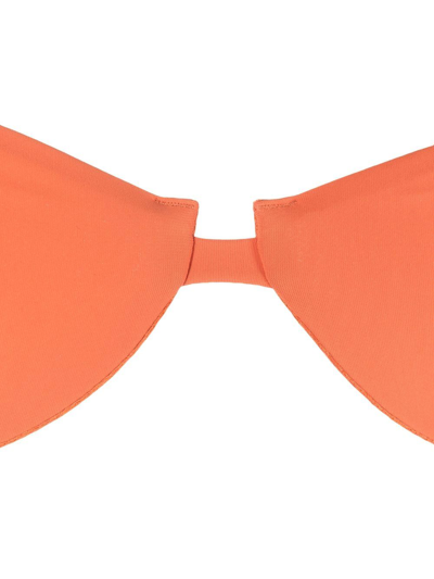 Shop Totême Balconette-cup Bikini Top In Orange