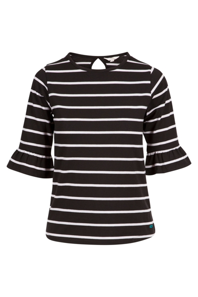 Shop Trespass Hokku Contrast Striped T-shirt In Black