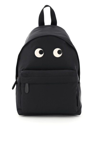 Shop Anya Hindmarch Recycled Nylon Backpack Eyes In Black