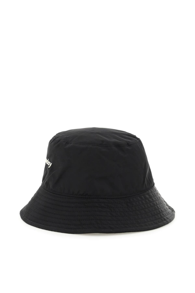 Shop Rotate Birger Christensen Recycled Nylon Bianca Bucket Hat In Black