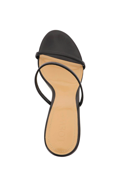 Shop Loewe Nail Polish Heel Sandals In Black