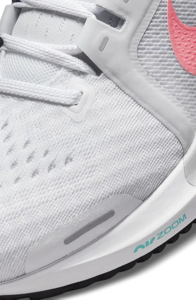 Shop Nike Air Zoom Vomero 16 Sneaker In White/ Platinum/ Turquoise