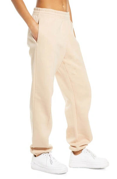 Shop Nike Sportswear Essential Fleece Pants In Shimmer/ White