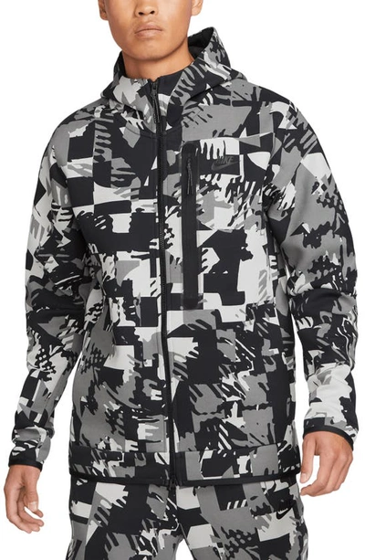 Nike Sportswear Tech Fleece Zip Hoodie In Light Smoke Grey/ Black/ Black |  ModeSens