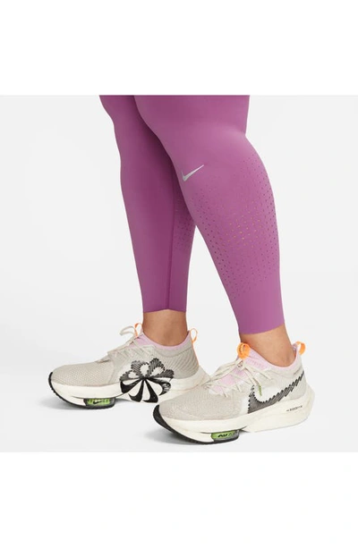 Shop Nike Epic Luxe Pocket Leggings In Light Bordeaux/ Sangria