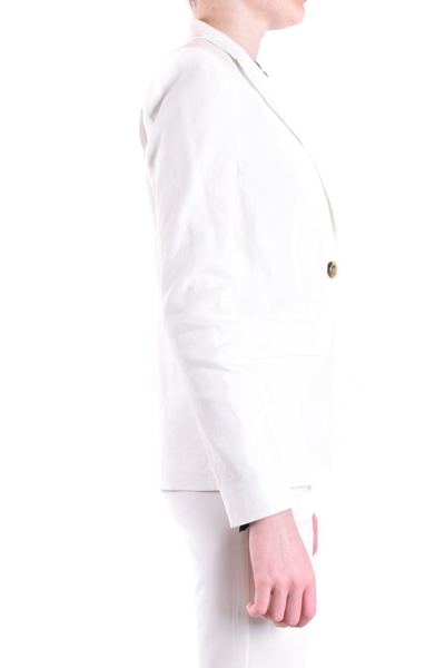 Shop Pinko Women's White Other Materials Outerwear Jacket