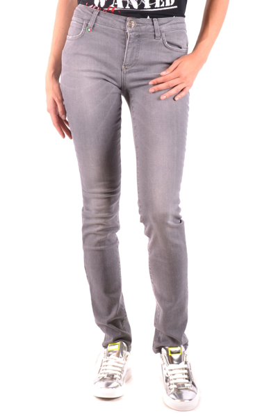 Shop Philipp Plein Women's Grey Other Materials Jeans