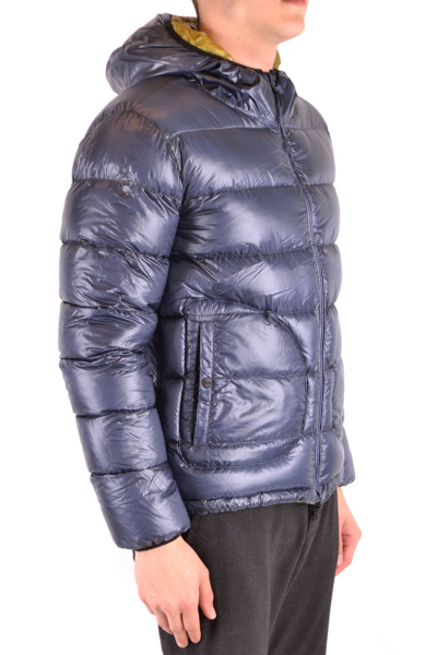 Shop Herno Men's Blue Other Materials Outerwear Jacket