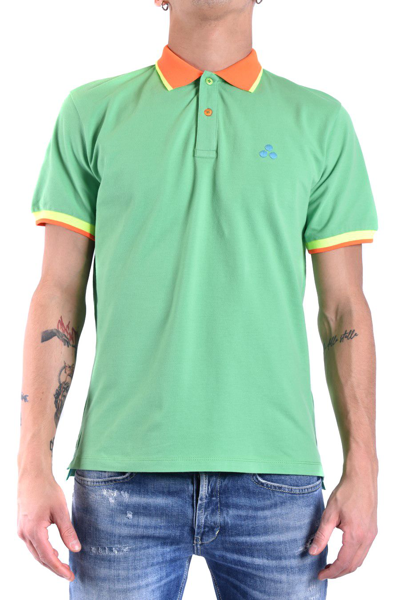 Shop Peuterey Men's Green Other Materials Polo Shirt